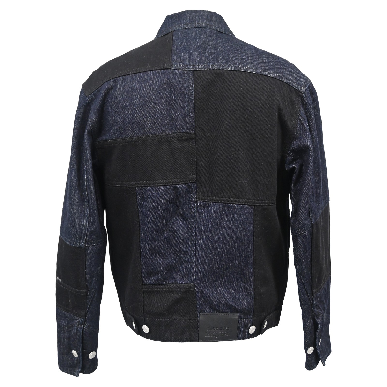 Alexander Mcqueen Patchwork Jacket In Denim Men M… - image 3