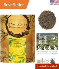 16 oz Organic Gunpowder Green Loose Leaf Tea - Deep Smoky Flavor for Relaxation