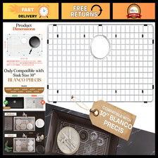 Durable 25.7" x 13.7" Sink Grid for 30" Blanco Precis - Efficient Sink Grate Acc