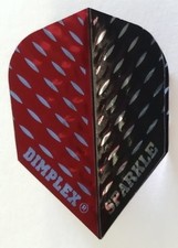 Harrows Sparkle Dimplex Red and Black Two Tone Standard Dart Flights