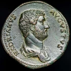 *Lucernae* Hadrian 117-138 Sestertius COS III P P / FORT RED. Rome 129-130 A.D.