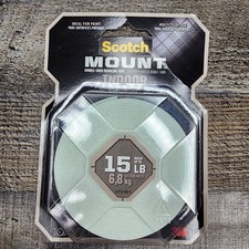 Scotch Mount Indoor Double-Sided Mounting Tape: 1 in. x 125 in. White 