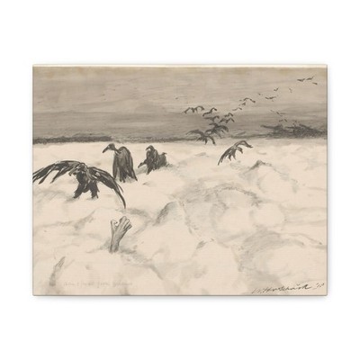Willem van Schaik - Aan het front geen nieuws - 1918 - Canvas Wall Art