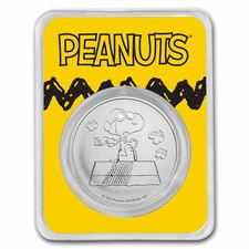 Peanuts® Snoopy Flying Ace 1 oz Silver in TEP-Pre-Sale 82.38 per troy oz
