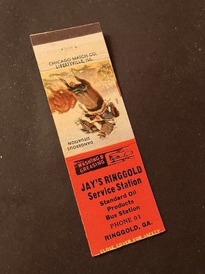Matchbook Cover - Jay s Ringgold Standard Oil Service Station Ringgold Georgia
