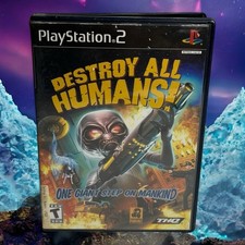 Destroy All Humans PS2 Sony PlayStation 2 Video Game Black Label Complete CIB