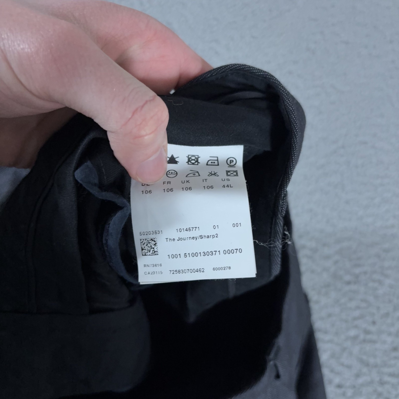 Boss Hugo Boss 2-Piece Suit Men 42 Long Pants 34x32 Silk Wool The Journey Sharp2 thumbnail 21