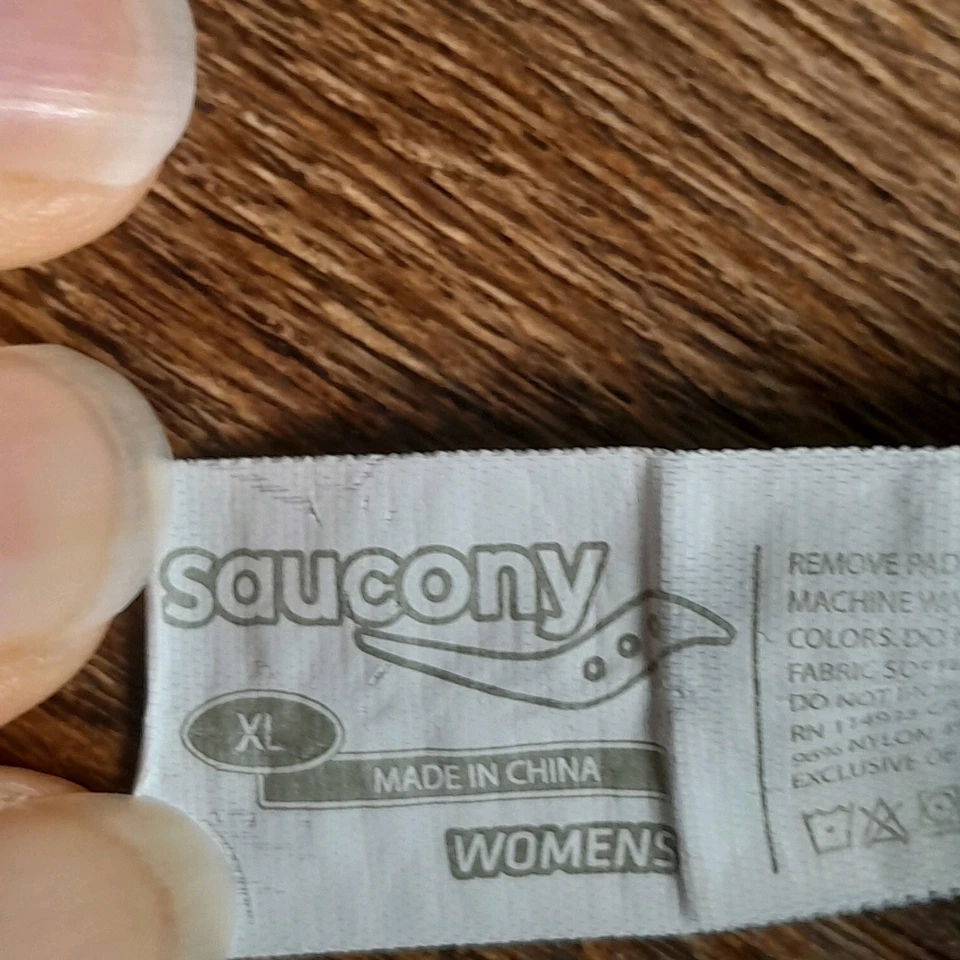 Saucony Womens Sports Bra XL Blue Lilac Gym Running Yoga Workout Activewear VGC - Image 4 of 4