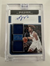 2021-22 Panini One and One Rookie Dual Jersey 56/99 Miles McBride Auto RC