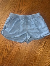 POLO Ralph Lauren Kids Shorts Girl 8 Blue Denim Pony Summer