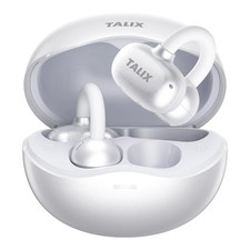 Ultra Open Ear Earbuds X6 ClipOn Headphone Bluetooth 5.4 Spatial Sound White
