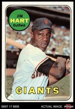 1969 Topps #555 Jim Hart Giants 4 - VG/EX
