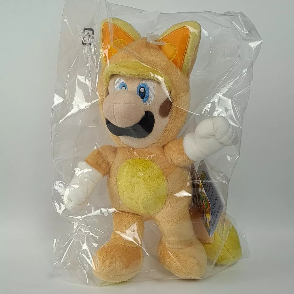 Sanei Super Mario 3D Land Plush Peluche Kitsune Luigi Fox S Size Japan New