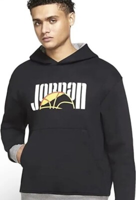 nike jordan statement essentials hoodie in black