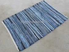 Chindi Rug Area Rag Rug Home Décor Denim Chindi Rug Rag Bohemian Indian Carpet 