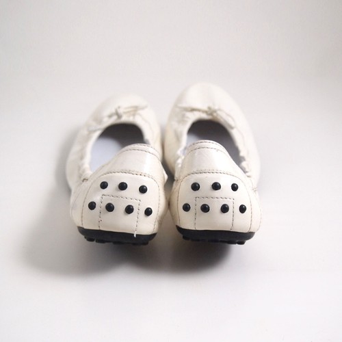 TOD's Ballerinas elfenbeinfarben Lackleder Damen Schuhgröße EU 37 US 7 520 $ - Bild 5 von 6