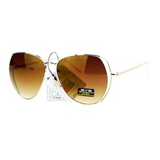 Pilot Fashion Sunglasses Women's Metal Open Frame UV400