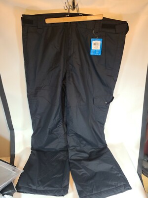 New Columbia Men's Snow Gun Pant Waterproof Insulated Black Xl