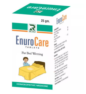 Dr Raj Enuro Care (25gm Tablets) Bedwetting, Bladder Weakness Homeopathic