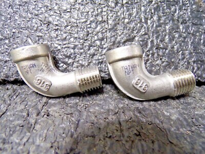(2pk) 316 SS PIPE FITTING 1/4'' 90° STREET ELBOW (c)