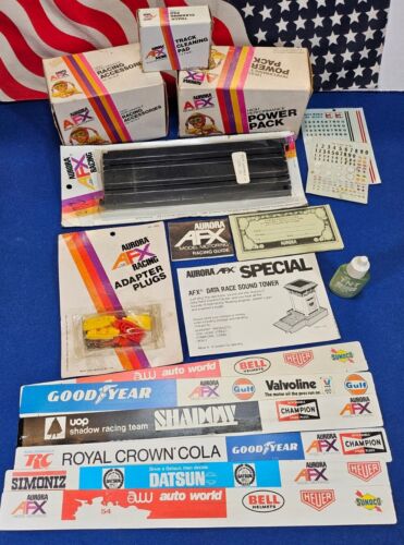 AFX Lot Aurora Vintage Box Sets & Accessories MOC Car Track 70's Parts Tyco Book - Picture 1 of 11