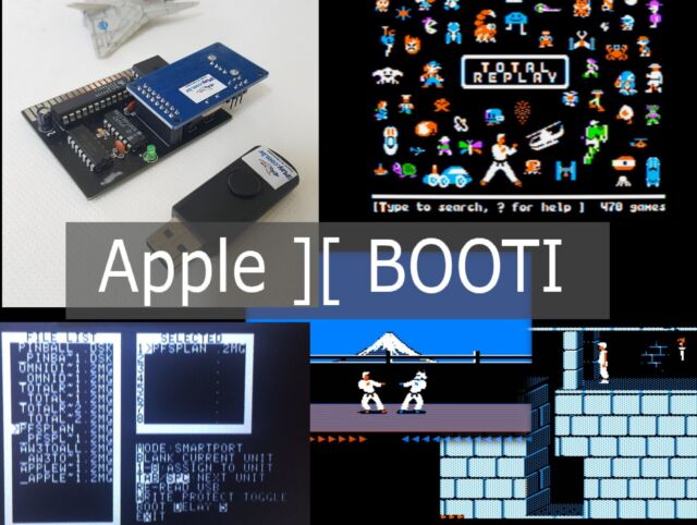 Apple II BOOTI Hard Drive USB Emulator Card. New Download w/ lots of content