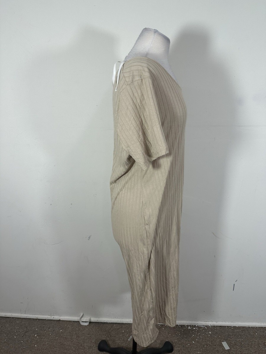 primark beige dress Primark Young Dimension Dress Girls Sz 6-7 Beige & Peach Sleeveless Bow  Lined