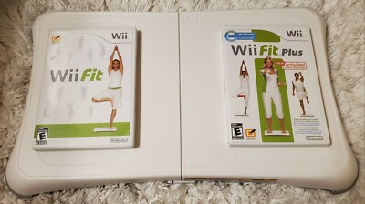 Wii Fit Balance Board With Wii Fit Wii Fit Plus Games Ebay