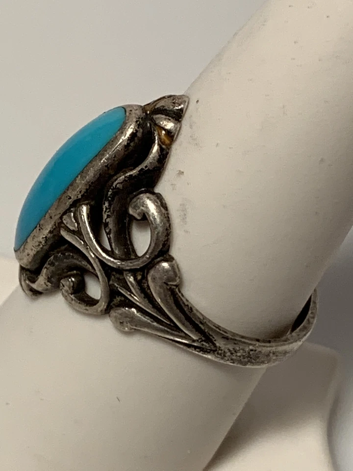 Anillo turquesa Kabana, plata de ley 925, adornado de la Bella Durmiente talla 7,75 * Foto 2 de 3