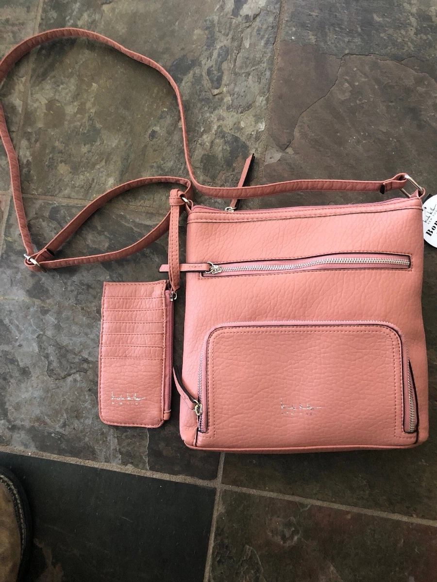 Nicole miller crossbody with bonus wristlet hotsell