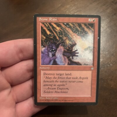 MTG Stone Rain Ice Age Regular Common Ink Dot Error Misprint