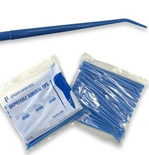 100 Dental Surgical Aspirator Blue Suction Saliva Tips 1/16" Diameter  4 Bags 