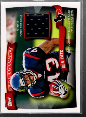 B1893- 2010 Topps Peak Performance Relics # Pprbt Ben Tate Trikot - Nm-Mt