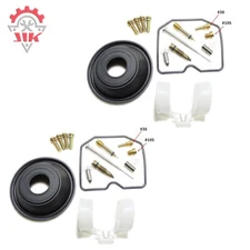2X Carburetor Repair Kit Diaphragm Float For KAWASAKI EX250 Ninja 250R 2001-2012