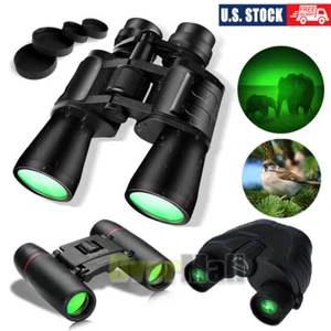 180x100 HD Military Zoom Powerful Binoculars Day/Low Night Optics Hunting & Case