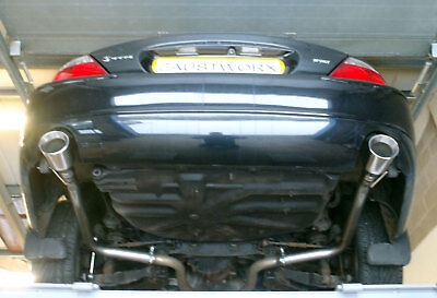 Jaguar S Type R 4.2 V8 Rear silencer delete pipes 4/" Tail pipe style A