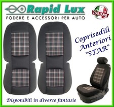 Coppia fodere coprisedili anteriori "Star" per Smart for four fantasia "S05"