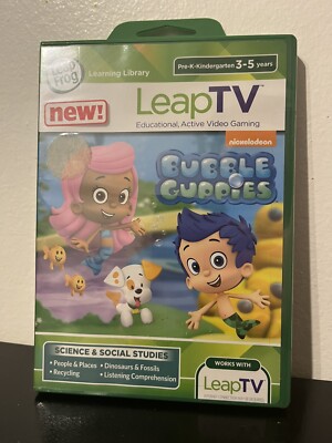 Leap Frog TV Library Nickelodeon Bubble Guppies Science Educational Video Game