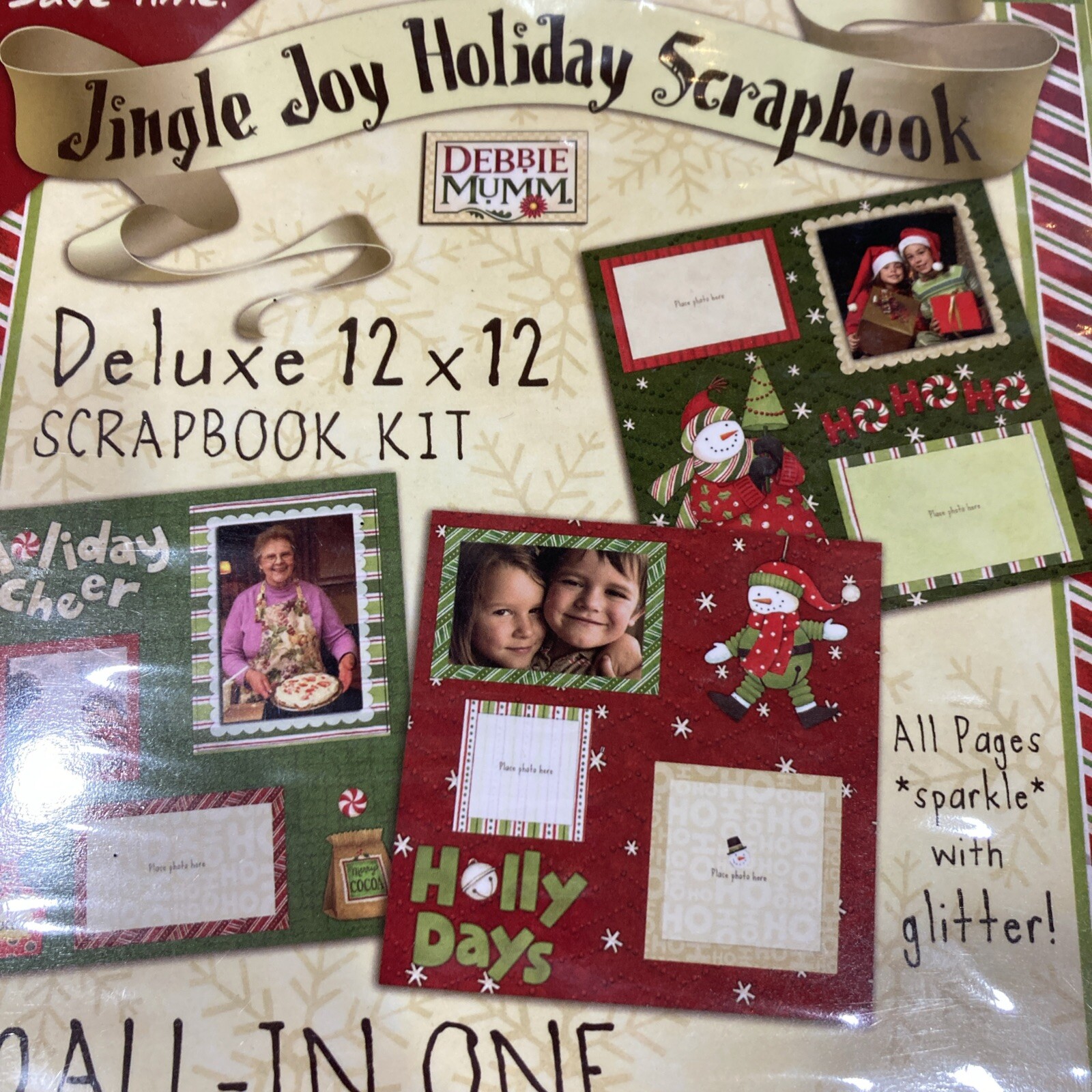 NEW Debbie Mum Jingle Joy Holiday Scrapbook Photo Album Kit Just Add Photos 