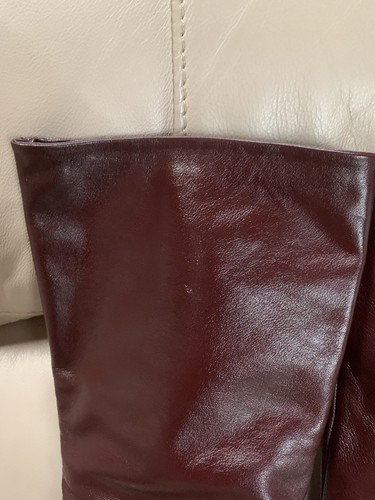 Joyce California~Wine Color~ Leather Boots Size 6M Vintage ~Pull on - Picture 6 of 12