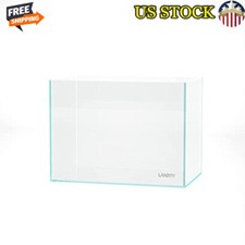 5 Gal Rimless Glass Aquarium Tank Wildlife Landscapes Viewing Rectangular Glass