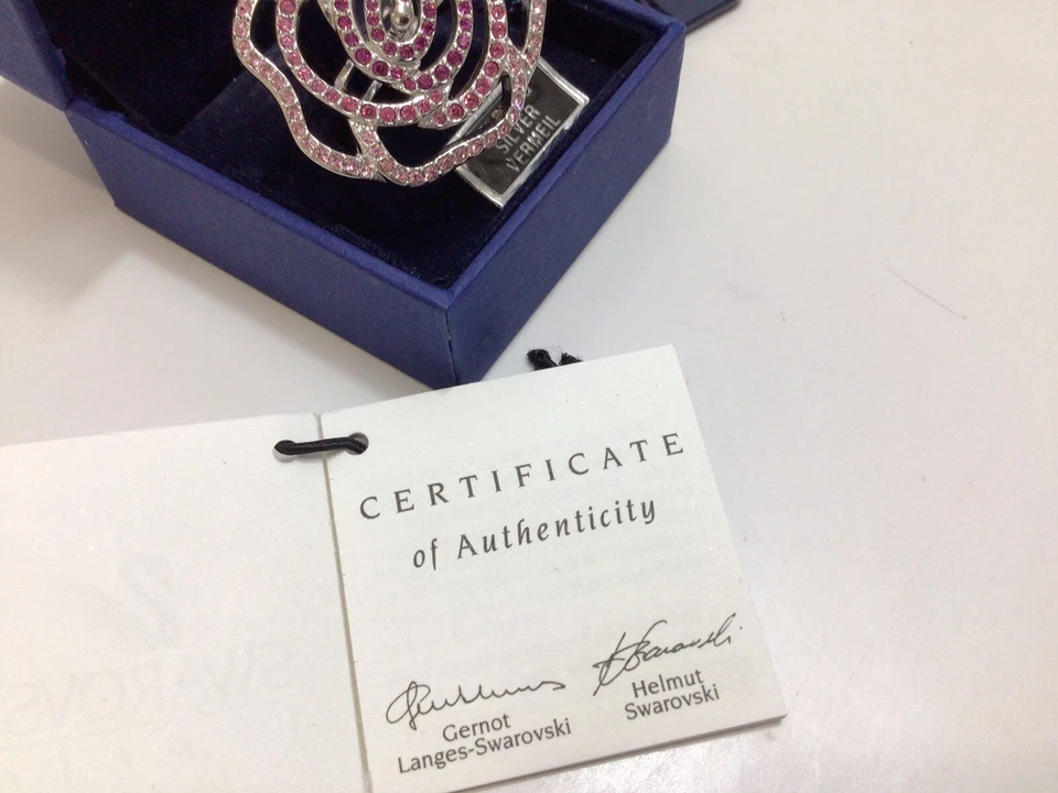 ANILLO CRISTAL ROSA SWAROVSKI Disney con Joyero SWAROVSKI, Etiqueta, Certificado Foto 3 de 4