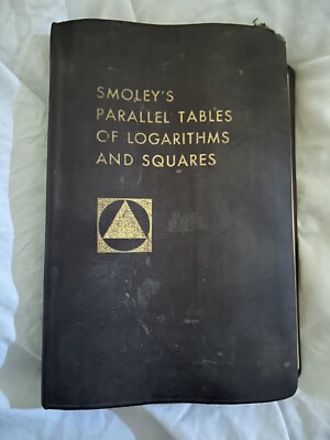 Smoley's Math Smoley’s Parallel Tables Of Logarithms And Squares | eBay