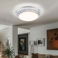 Flurleuchte Wohnzimmerleuchte Deckenlampe Gemustert Led KüChe Glas Opal Weiß