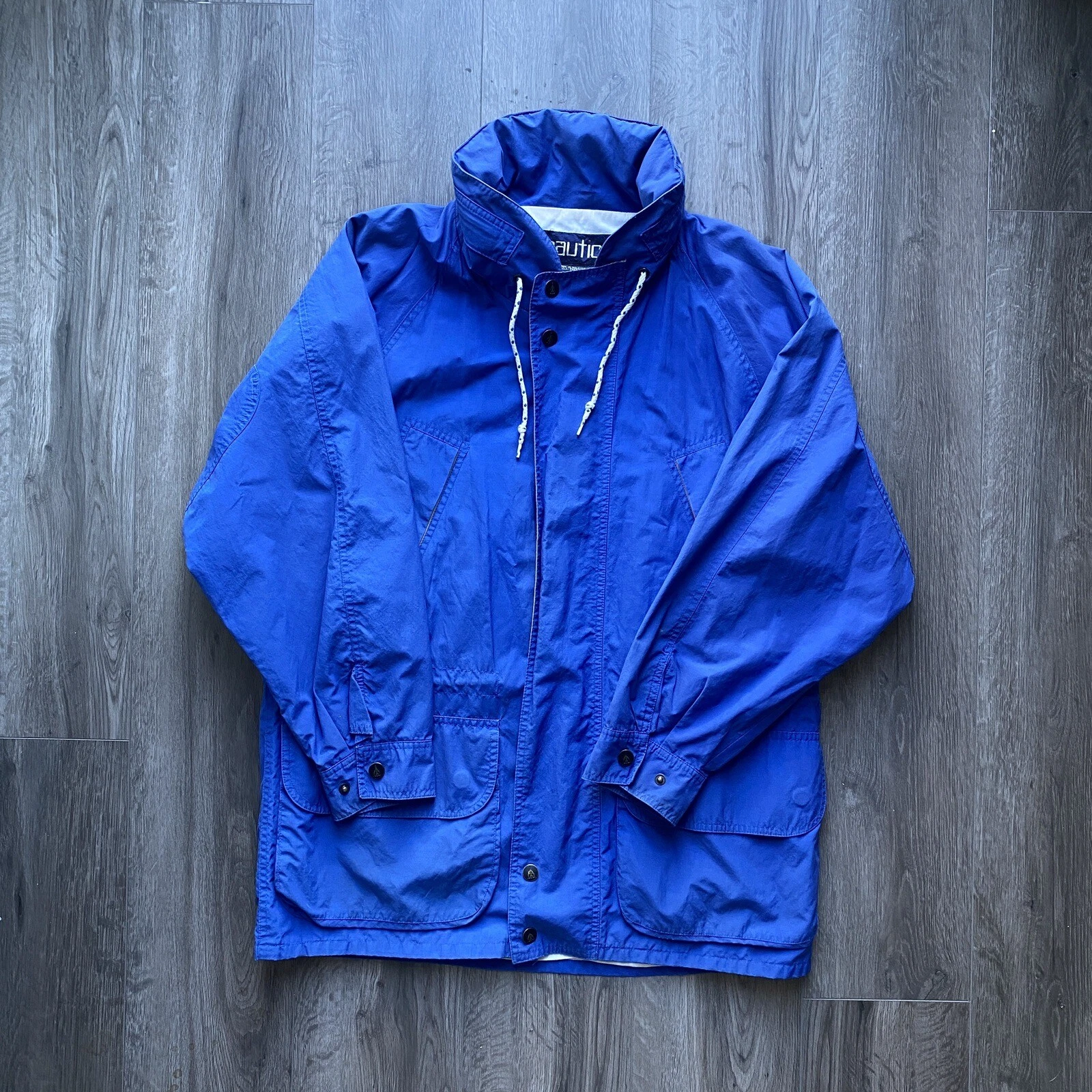 Vintage 1990s Nautica Windbreaker Jacket Size M