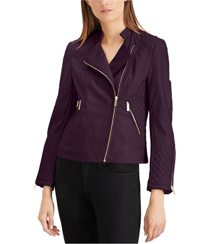 Calvin Klein Womens Quilted Motorcycle 