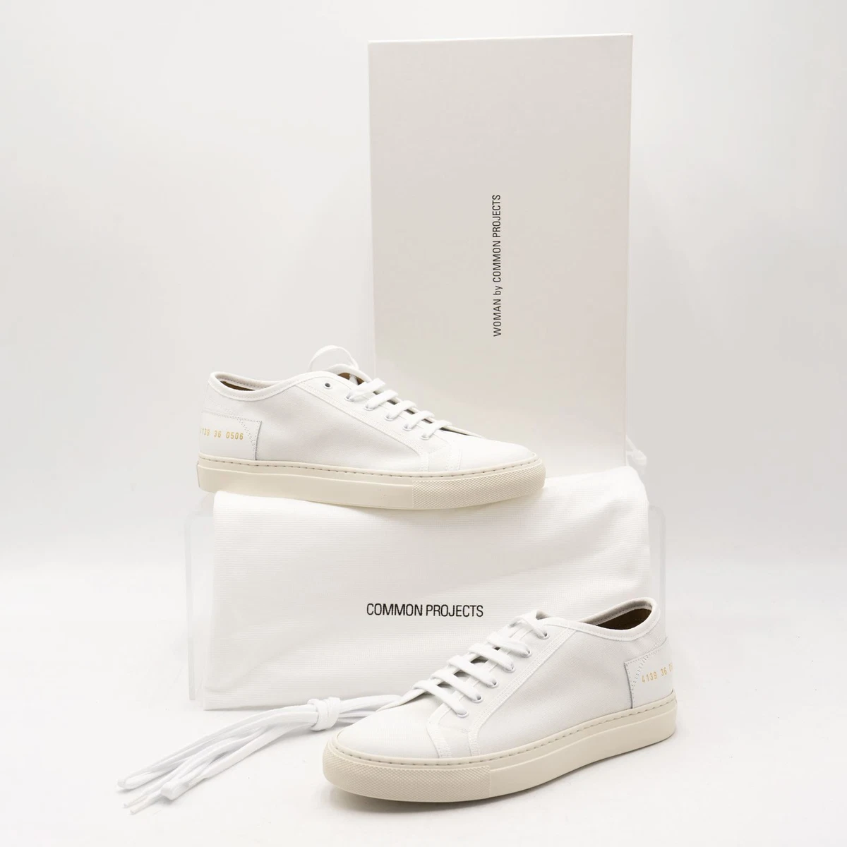 Common Projects Womens Trainers White Tournament Low UK 3 EU 36 eBay