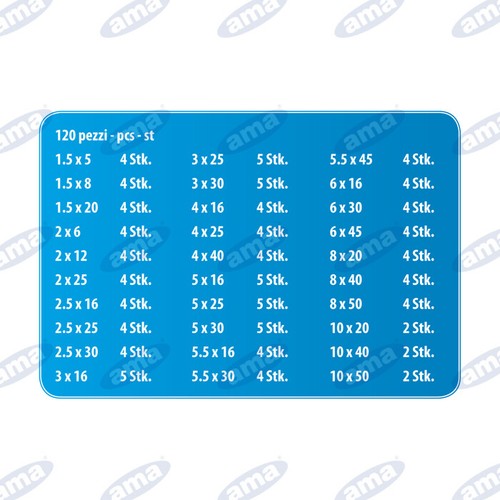 ASSORTIMENTO SPINE ELASTICHE 120 PZ SPINETTE A PRESSIONE CASSETTINA KIT - Foto 2 di 2
