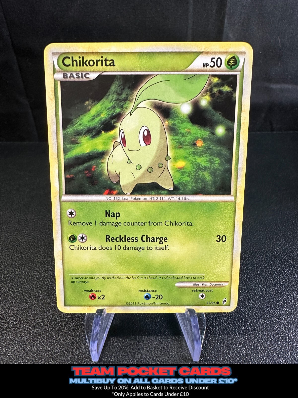 Chikorita 53/95, HGSS Call of Legends, Pokemon, LP