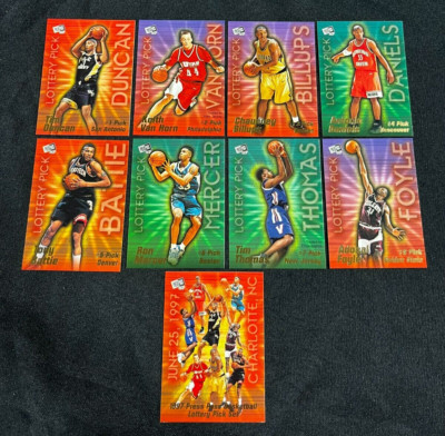 【8枚組】タンカード/For A Thousand Beers 1997 PRESS PASS BASKETBALL LOTTERY PICK COMPLETE CARD SET LP1-LP8